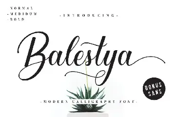 Balestya Script font