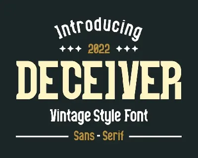 DECEIVER Font