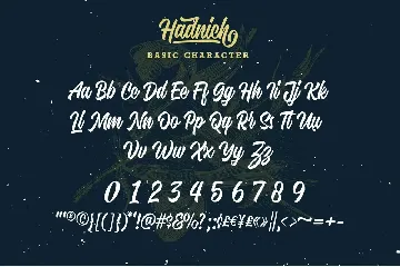 Hadnich - Modern Script font