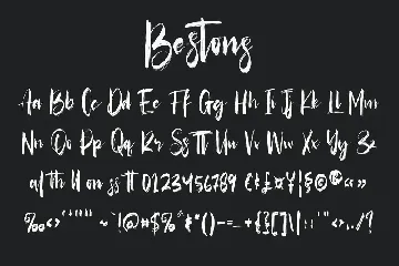 Bestons Brush Font