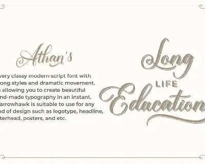 Athan Script font