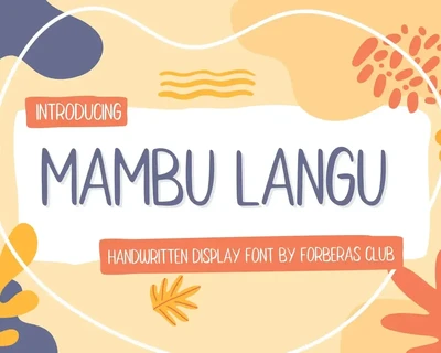 Mambu Langu font