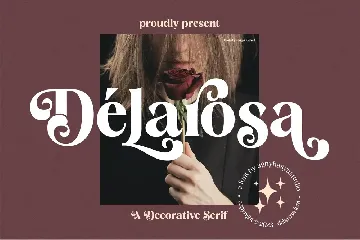 Delarosa - A Decorative Serif font