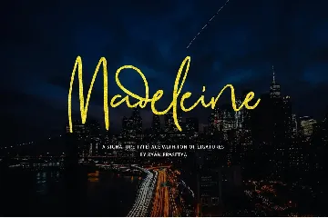 Madeleine Signature font