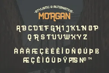Industrial Font - Morgan