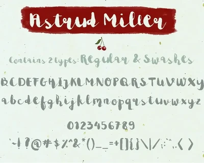 Astrud Miller font