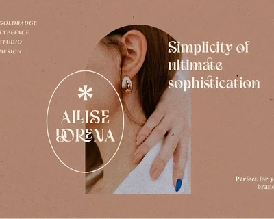 Gold Badge Display Serif Font