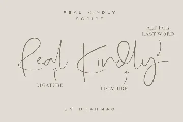 Real Kindly -  Elegant Font