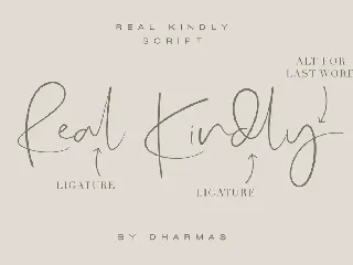 Real Kindly -  Elegant Font