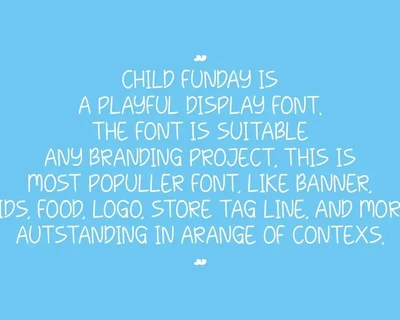 Child Funday - Cartoon Font