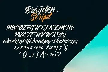 Braydon Script font