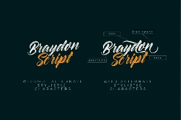 Braydon Script font