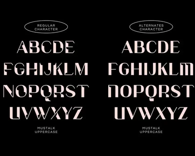 Modern - Mustalk font