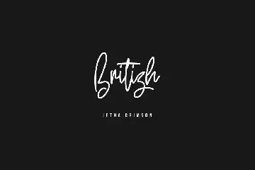 Jetha Crimson Signature Brush Font Typeface