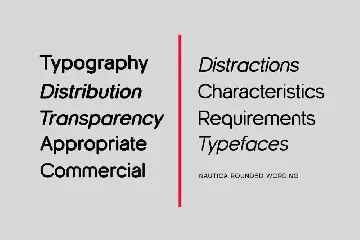 Nautica Rounded Geometric Sans Serif Family Font