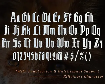 Killviners - Modern Blackletter Font