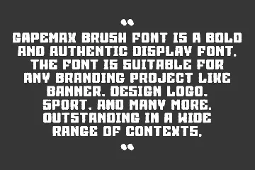 Gapemax Brush font