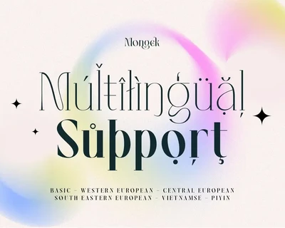 Mongek Typeface font