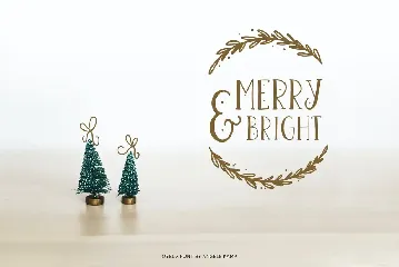 Joyeux Christmas font & clipart