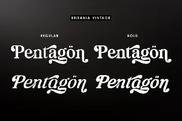 Britania Vintage font