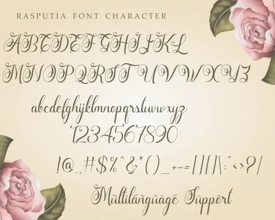 Rasputia - Beautiful Calligraphy Font