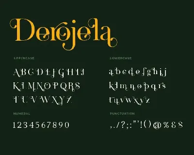 Derojela Serif Font