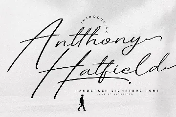 Antthony Hatfield Handbrush Signature Font