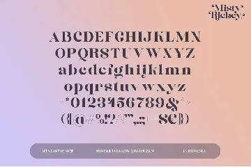 MistyRichey font