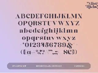 MistyRichey font