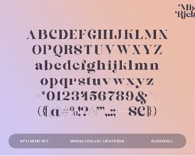 MistyRichey font