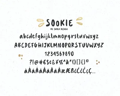 Sookie cute handwritten font