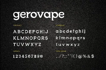 Gerovape Serif Font