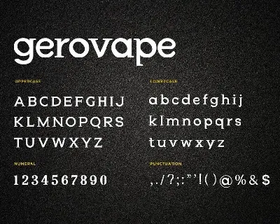 Gerovape Serif Font