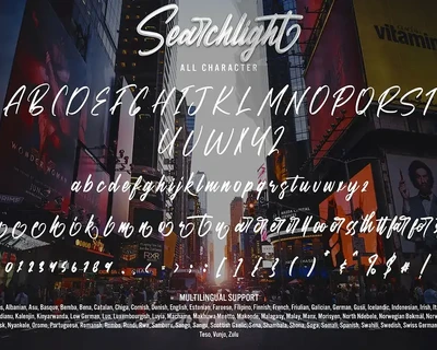 Searchlight - Script Font