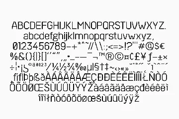 Sacklerâ„¢ sE font