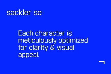 Sacklerâ„¢ sE font