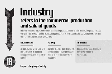 Uphead | Industrial Font