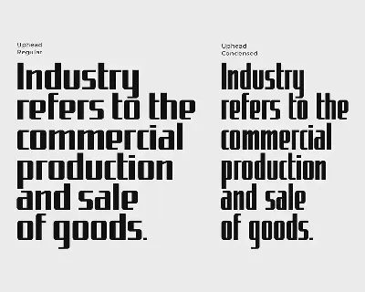 Uphead | Industrial Font