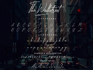 The Wallstreet - Signature Font