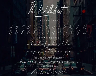 The Wallstreet - Signature Font