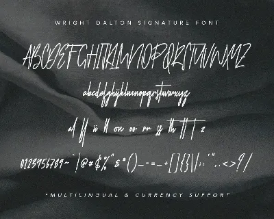 Wright Dalton Signature Script Calligraphy Font