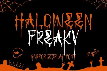 Haloween Freaky Horror Display Font