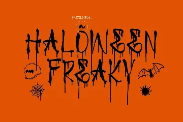 Haloween Freaky Horror Display Font