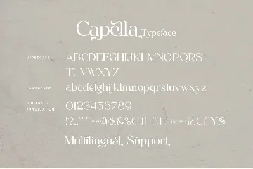 Capella - Stylish Ligature Font