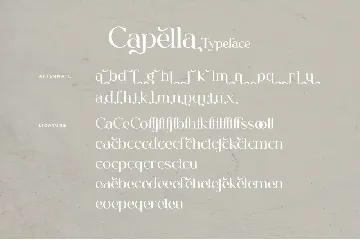 Capella - Stylish Ligature Font