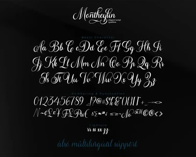 Montheylin-Calligraphy Font