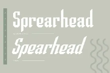 Spearhead Typeface|Sport Italic Font