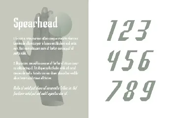 Spearhead Typeface|Sport Italic Font