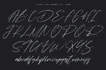 Chintia Slanted Script Brush Handmade Beauty Font