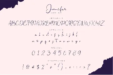 Jennifer | Signature Font